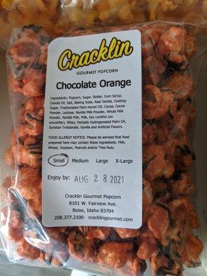 Orange chocolate just like the Christmas candies you love to break open