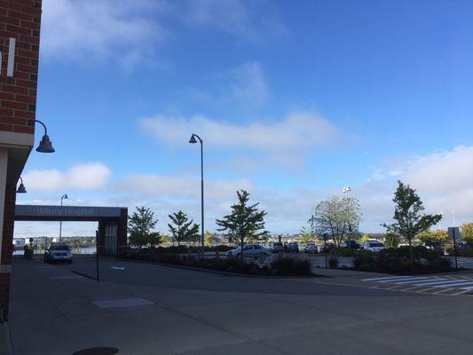 Can't beat the view -- the Portland Jetport is in the distance so you get to watch the planes land.