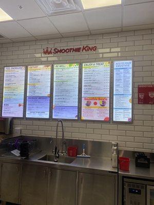 Thursday, 20 April 2023 -- FULL MENU at Smoothie King