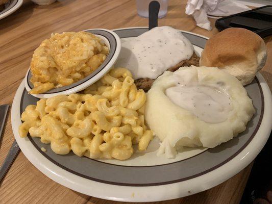 Chicken fried steak is good!