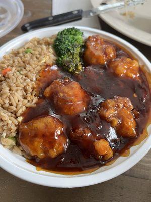 General tso with fried rice