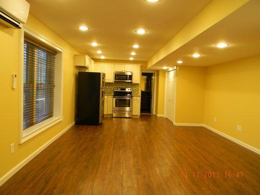 One bedroom basement apartment