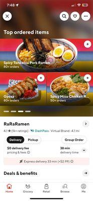 DoorDash Page