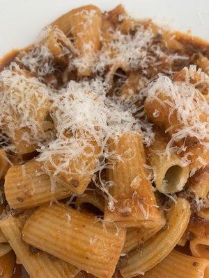 Rigatoni in bolognese