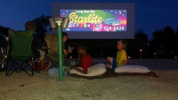 Chillin at the drive in