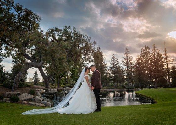 Take your first look in front of a waterfall!