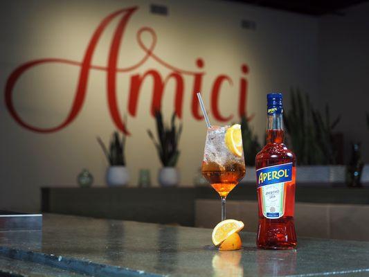 Your Amici meal isn't complete without an Aperol Spritz - perfect for brunch or dinner!