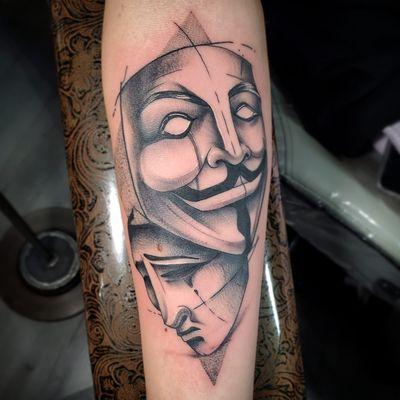 Masks, Tattoo by Jonatan