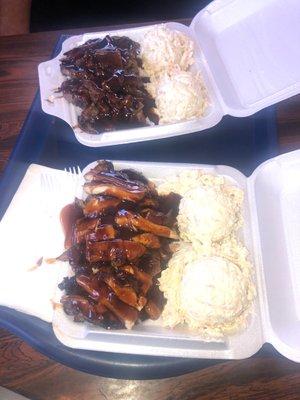 Regular chicken & beef plate