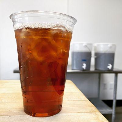 Southern hospitality: stop by and enjoy some complimentary iced tea