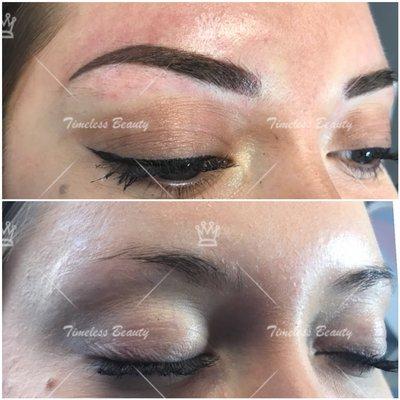 Newest eyebrows style ombré brows