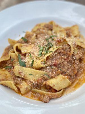 Pappardelle Bolognese - beef & pork ragu with homemade pasta