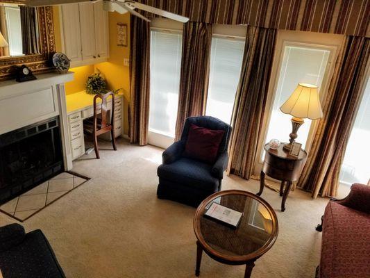 View of Guest House Living room from the stair case