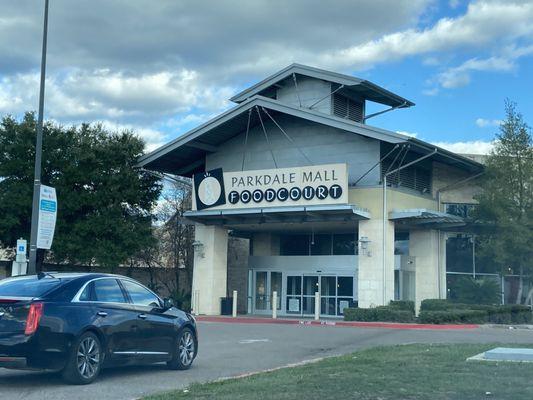 Entrance to food court and restrooms