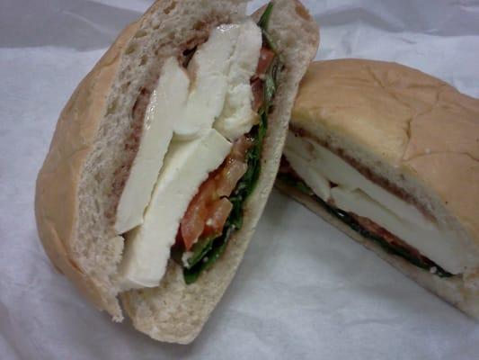 Caprese sandwich.