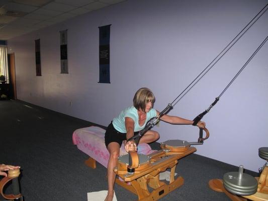 Gyrotonic  works core muscle groups and you feel great afterwards!