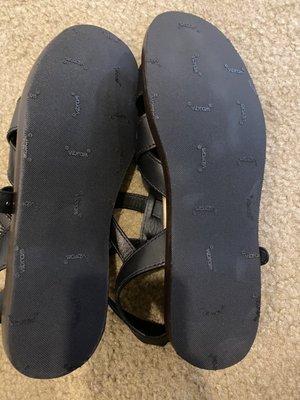 Rubber sole added to sandals