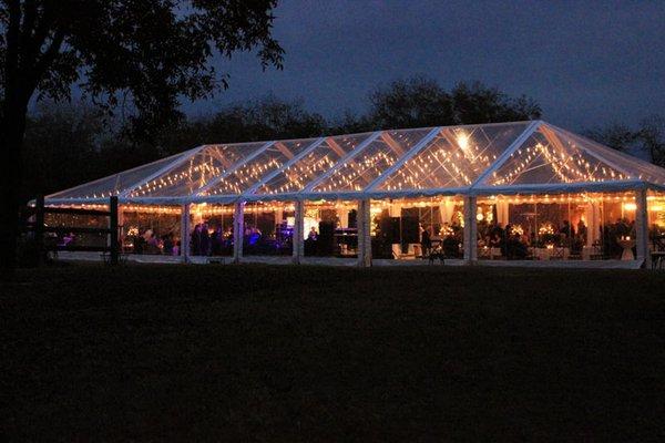 Rent clear top tent for a wedding Charleston Columbia Summerville Goose Creek Moncks Corner