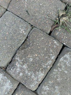 Sink and damage to paver stones