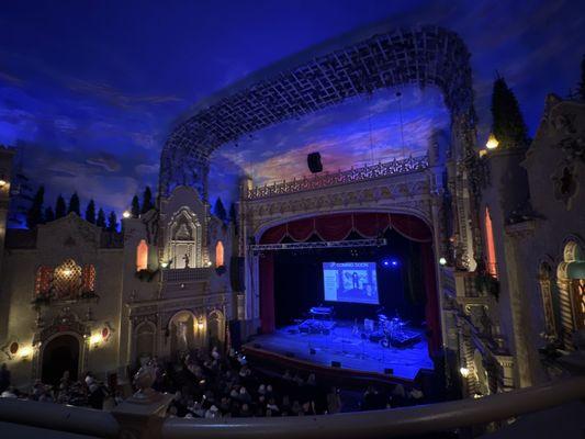 View from row "A" in the Mezzanine.