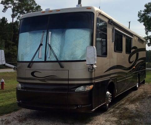 RV parking at both of our Stor-it-Mate properties, Perdido and Blue Angel.