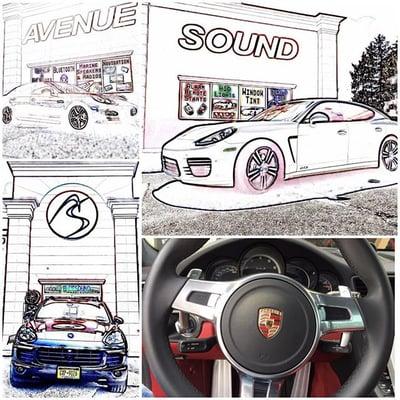 Not a day goes by without a Porsche at Avenue Sound