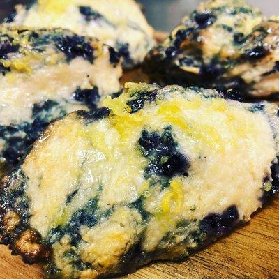 Blueberry lemon scone.