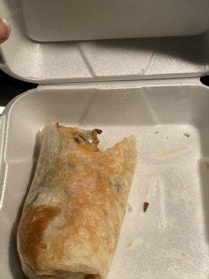 A burrito I bought from them that had hair in it