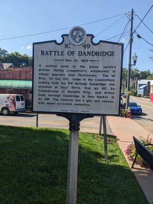 Battle of Dandridge Historical Marker