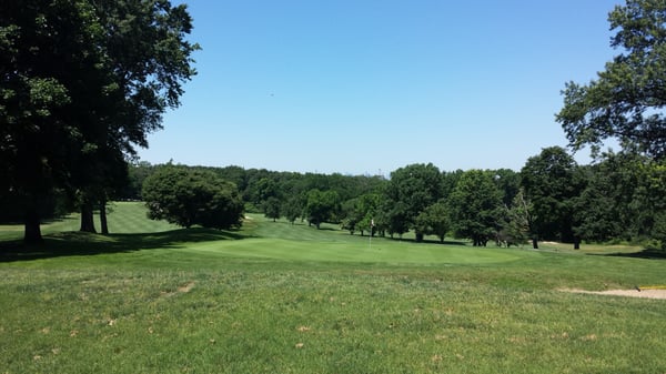 Good view of the city from 10 green.