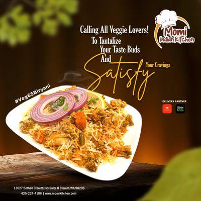 Craving something delicious and veggie-packed? Our Veg 65 Biryani has all the flavors you'll need to tantalize your taste buds!