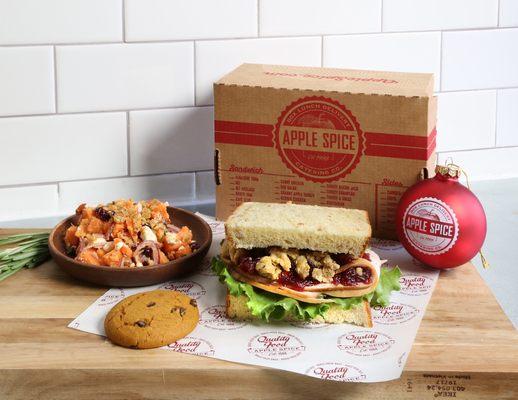 Celebrate with a box lunch. All this included in a box!