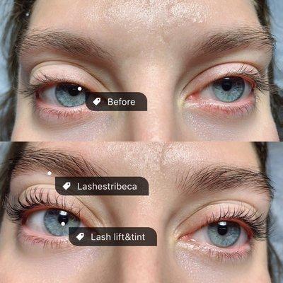 Lash lifting and tint