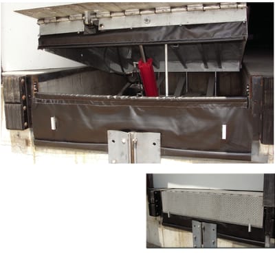 Under leveler dock seal, saves money and keeps employees comfy.