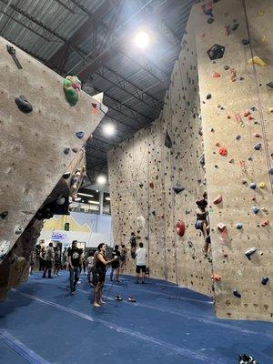 Rock climbing walls