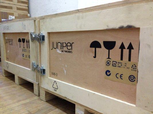 Juniper BGP routers headed to the data center.