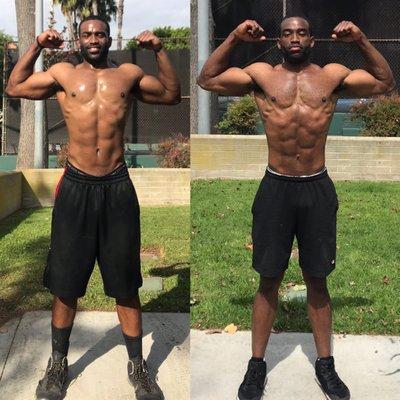 Ian's 3 Month Transformation, we would train twice a week together.