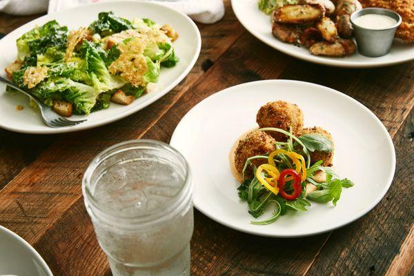 Risotto fritters appetizer