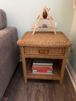 Perfect side table and wooden  decor piece