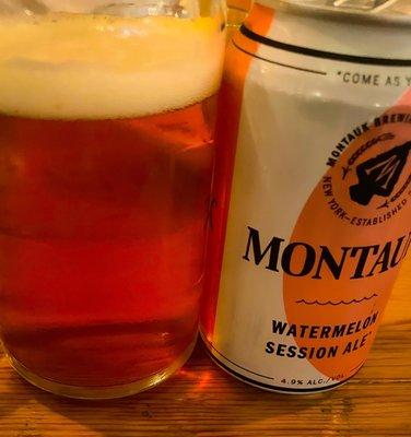 Montauk watermelon ale, $7