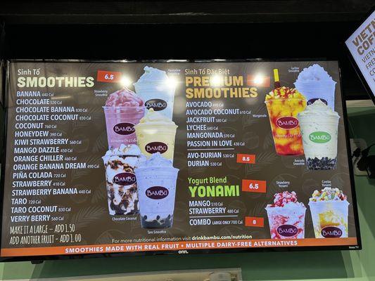 Smoothies!! They're all so good! Try the Yonami!