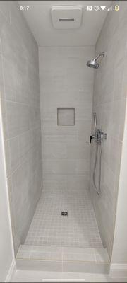 Walk in shower remodel