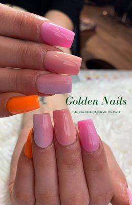 Pink & Orange Ombre