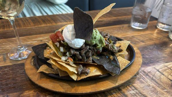 Sizzling Beef Nachos