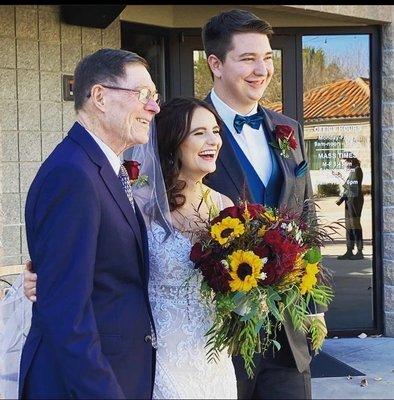 Bridal bouquet, boutonnières