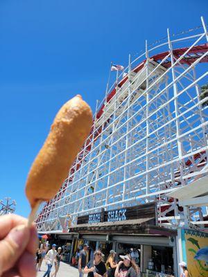 Hot dog on a stick