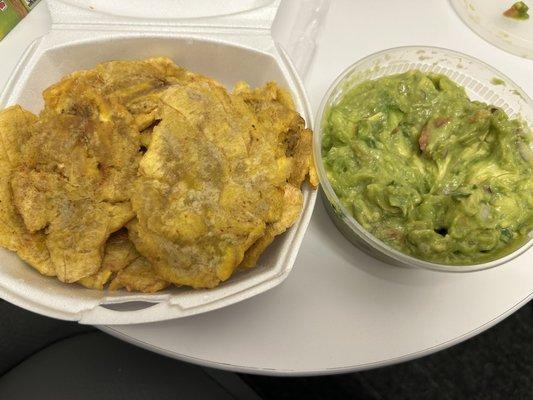 Avacado Salad and Tostones