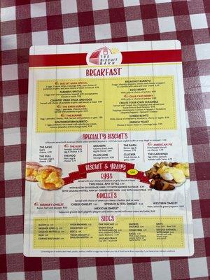 Breakfast Menu