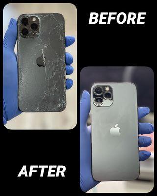 iPhone 12 Pro Max back glass repair .. Same day repair.