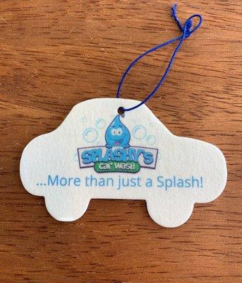 We offer our new Splashy's air fresheners for only $2 each, see associate for details.